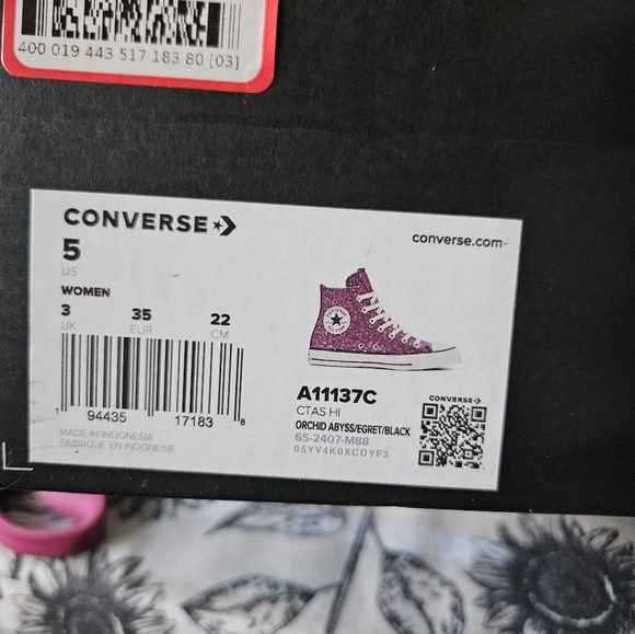 Converse Pink High-Top Sneakers - Picture 8 of 8